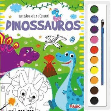 Diversao Em Ler E Colorir - Dinossauros