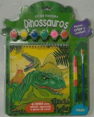Kit De Pintura - Dinossauros - Criar, Pintar E Sonhar!
