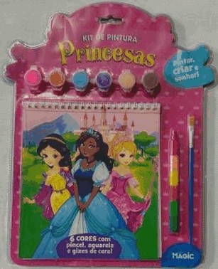 Kit De Pintura - Princesas - Criar, Pintar E Sonhar!