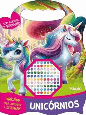 Unicornios - Meu Livro De Desenhos Com Adesivos Brilhantes