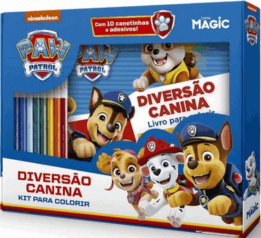 Patrulha Canina - Diversao Canina - Kit Para Colorir