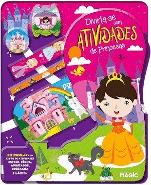 Livro De Atividades Princesas + Kit