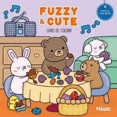 Fuzzy E Cute - Livro De Colorir