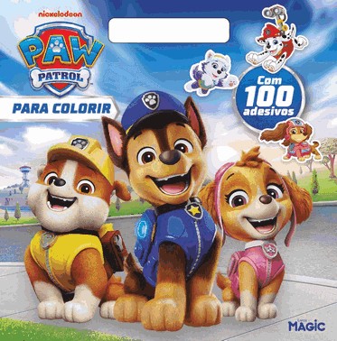 Patrulha Canina - Colorir Com Alca E 100 Adesivos