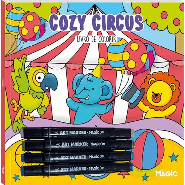 Colorir Cozy Circus - Com 4 Canetinhas