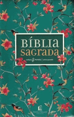 Biblia Nvi, Couro Soft, Flores, Letra Grande, Leitura Perfeita