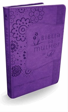 Biblia Da Mulher De Fe, Nvi, Couro Soft, Roxo