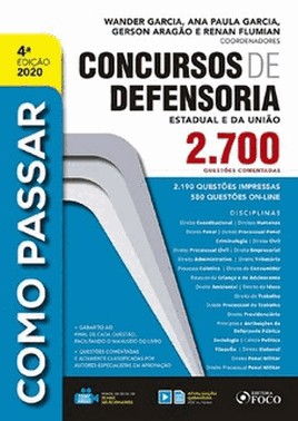 Como Passar Em Concursos De Defensoria Estadual E Da União 2700 Questoes - 4 Ed