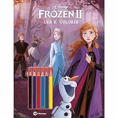 Frozen 2 Ler E Colorir Com Lapis
