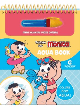 Aqua Book Premium Turma Da Monica - Para Pintar Com Agua!