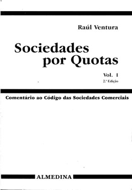 Sociedades Por Quotas - Vol. I - 02Ed/89