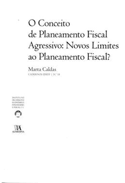 Conceito De Planeamento Fiscal Agressivo, O