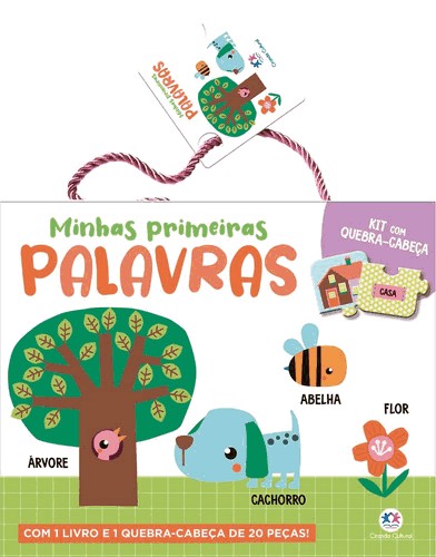 Minhas Primeiras Palavras - Kit Com Livro E Quebra-Cabeça Minhas Primeiras Palavras - Kit Com Livro E Quebra-Cabeça