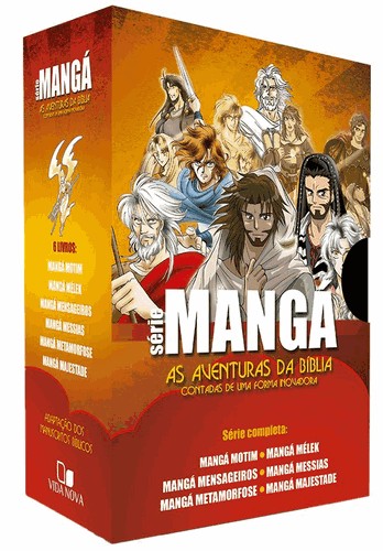 Box Série Mangá - Série Completa: As Aventuras Da Bíblia Contadas De Uma Forma Inovadora