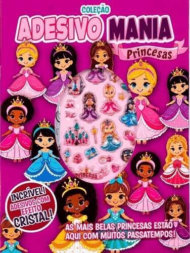 Colecao Adesivo Mania - Princesas Colecao Adesivo Mania - Princesas