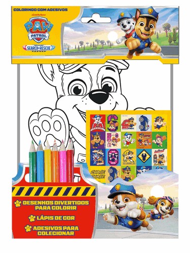 Patrulha Canina - Colorindo Com Adesivos