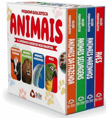 Pequena Biblioteca Animais - Box Com 4 Livrinhos