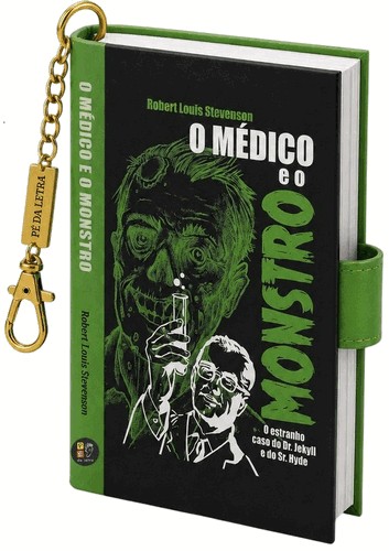 Book Charm - O Medico E O Monstro - Livro Chaveiro Book Charm - O Medico E O Monstro - Livro Chaveiro