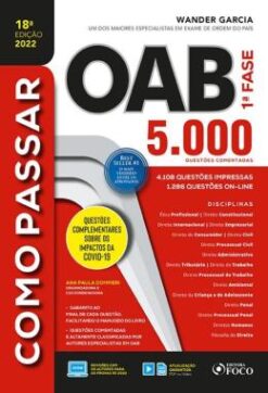 Como Passar Na Oab - 1 Fase - 5000 Questoes Comentadas - 18 Ed