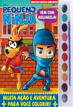 Pequeno Ninja - Para Pintar - Aquarela 10 Cores