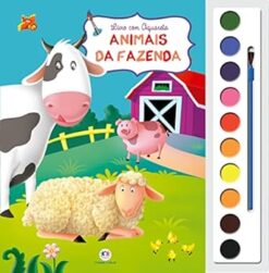 Animais Da Fazenda - Livro Com Aquarela
