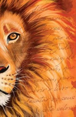 Biblia Arc 860 Leao Laranja - Letra Normal - Almeida Revista E Corrigida
