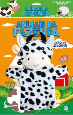 Animais Da Fazenda - Livro De Colorir + Fantoche