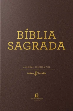 Biblia Acf, Couro Soft, Marrom, Leitura Perfeita