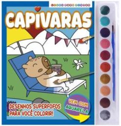 Capivaras Livro Para Pintar Com Aquarela