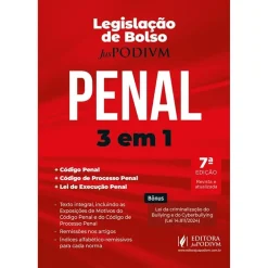 Legislacao De Bolso Penal : 3 Em 1 - Codigo Penal, Codigo De Processo Penal E Lei De Execucao Penal